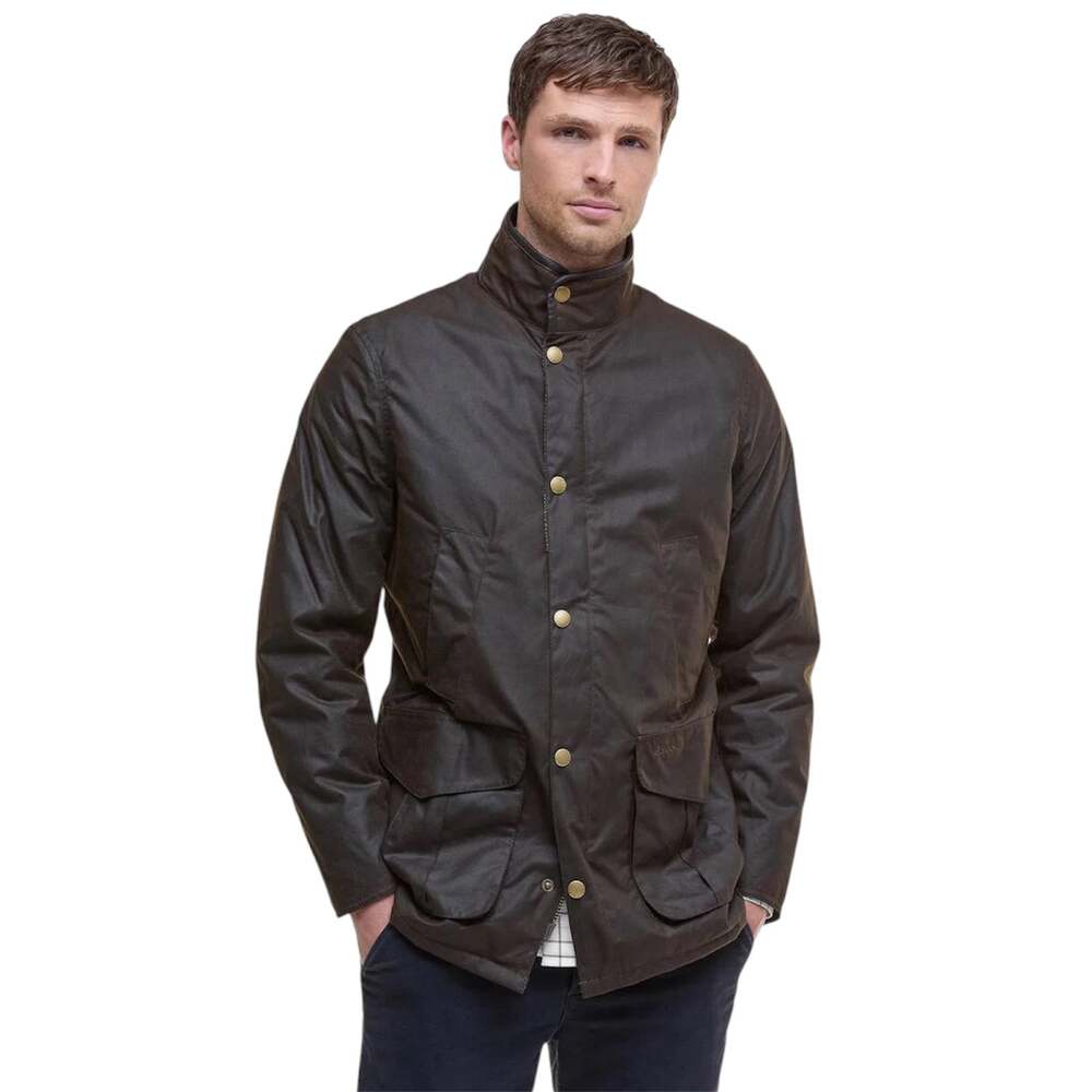 Barbour, Men's Hereford Waxed Jacket, Color Olive, Size XXL